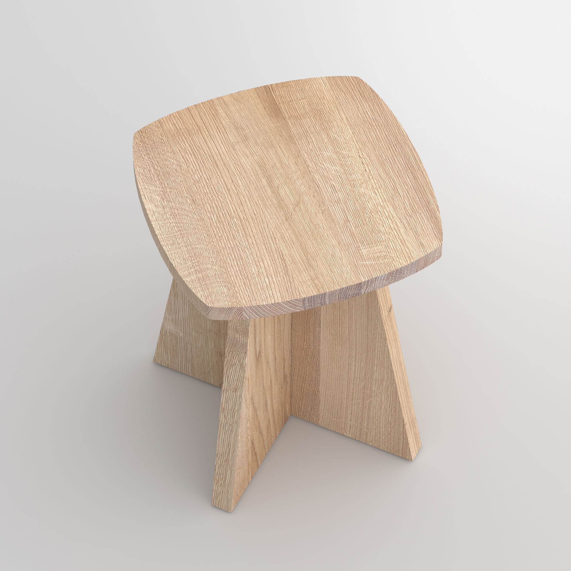  Stool LOTUS X cam2 custom made in solid wood by vitamin design