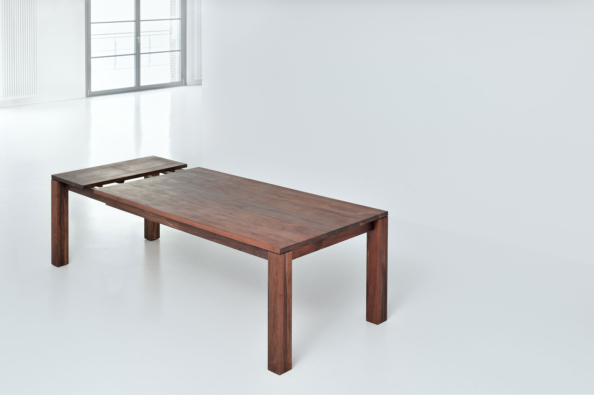 Pull-out Solid Wood Table LIVING BUTTERFLY 2691 custom made in solid wood by vitamin design